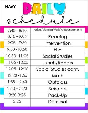 Schedule